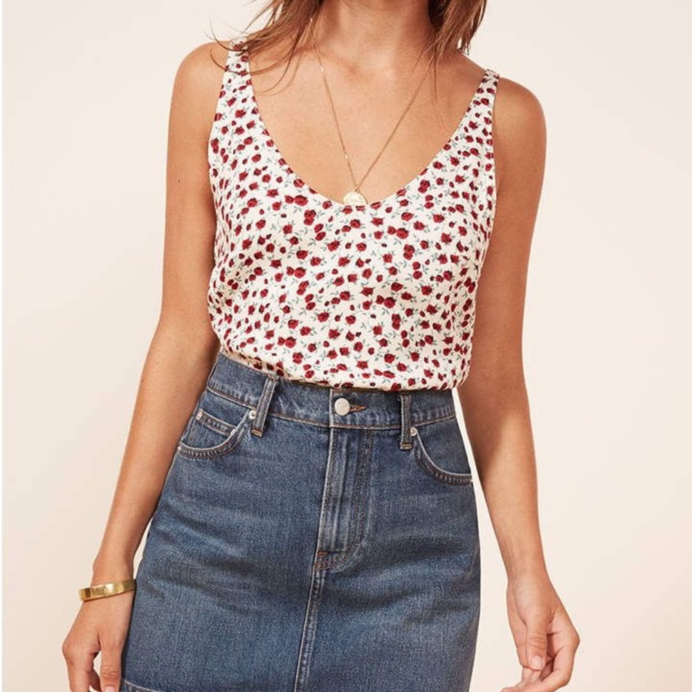 Reformation Rosebud Summer Tank Top FREE SHIPPING